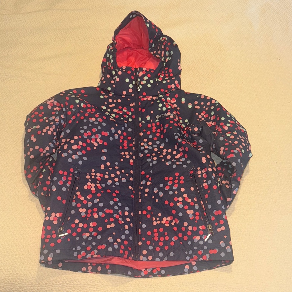 Columbia Kids' Colorful Polka Dot Raincoat